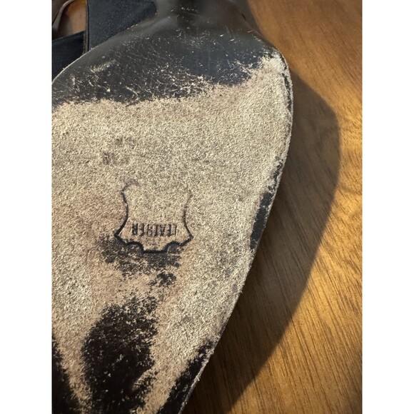 STUART WEITZMAN Women's Black Aspect Tortoise Shell Slingback Pumps Sz 10.5 N - Picture 8 of 12